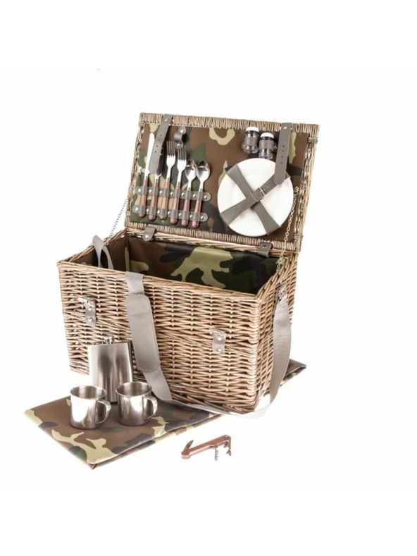 Casa de Engel 2 személyes fonott piknikkosár, 0/2