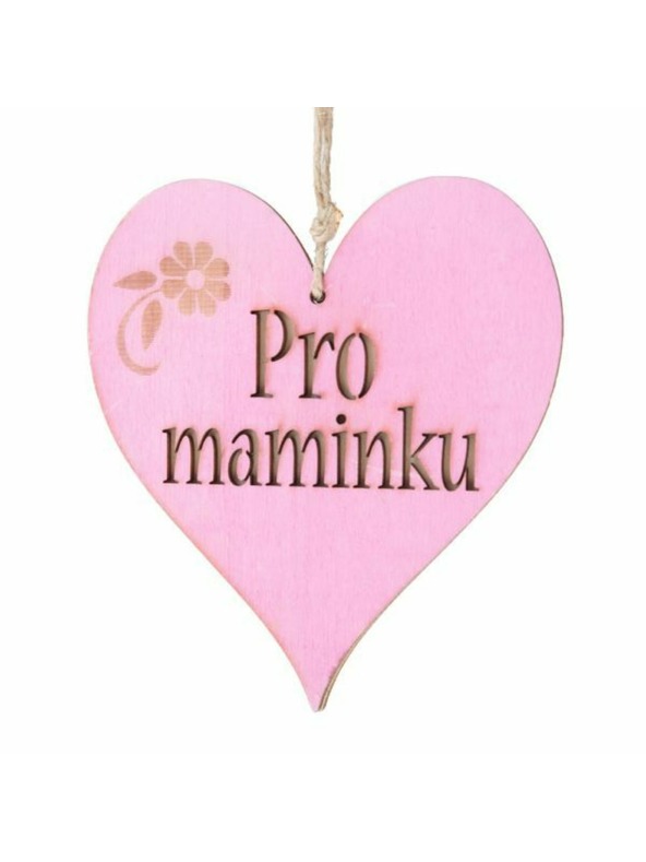 Casa de Engel Fa felfüggeszthető szív felirattal (CZ), 0/150
