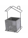 Casa de Engel Beton virágcserép tartó fém házikóval, 0/6