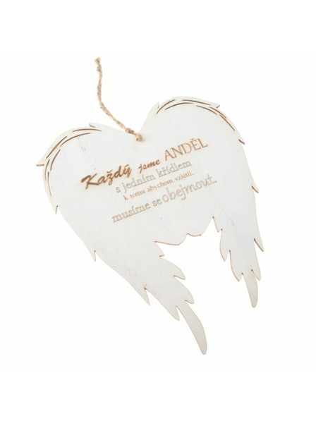 Casa de Engel Fa felfüggeszthető szárnyak felirattal (CZ), 0/50