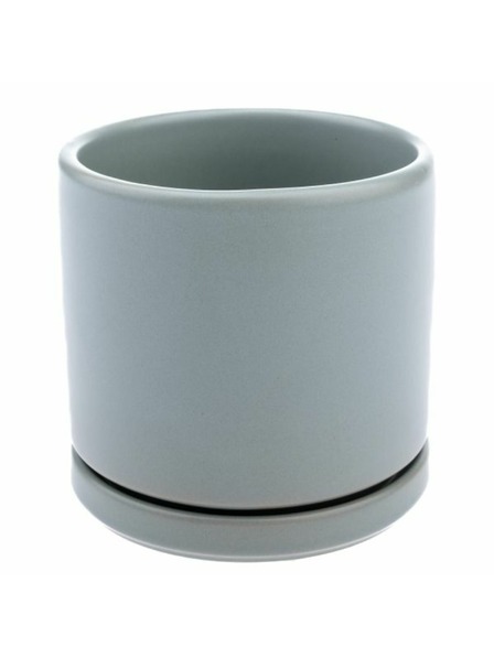 Casa de Engel Kerámia virágcserép tállal, szürke, 0/24