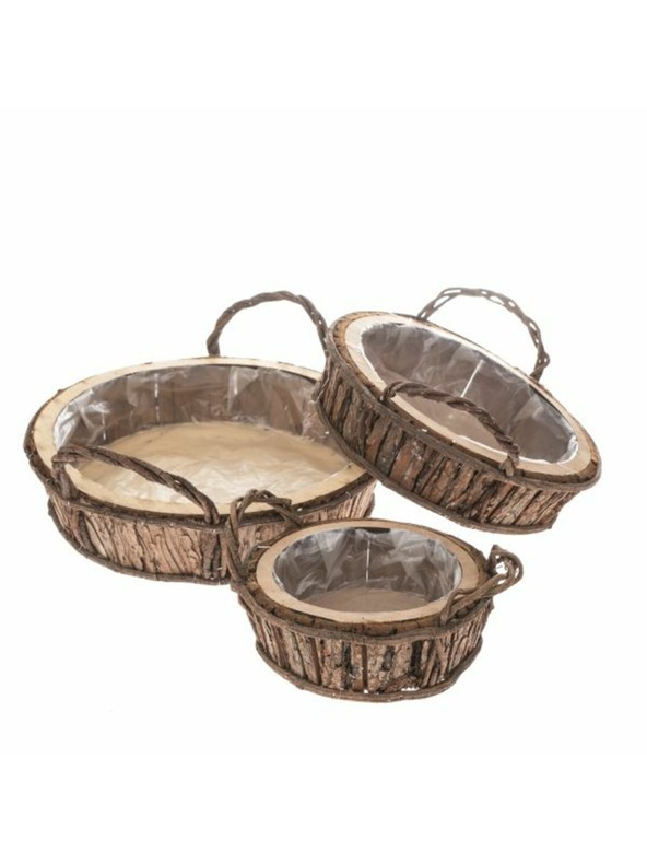 Casa de Engel Fa ültetőtartó PVC-vel - 3 darabos készlet, 0/6