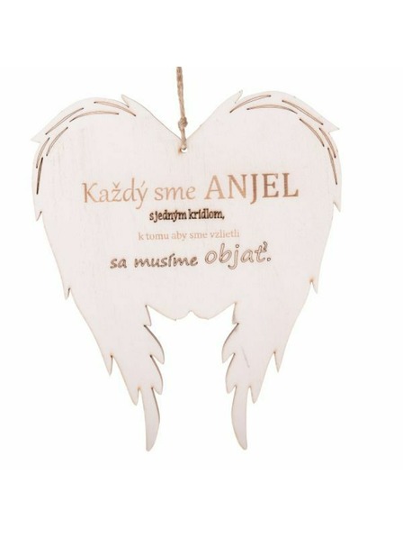 Casa de Engel Fa akasztós szárnyak felirattal (SK), 0/50