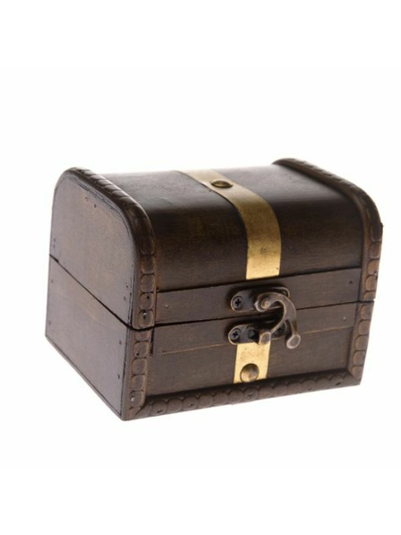 Casa de Engel Fa láda fém részlettel, barna, 0/125