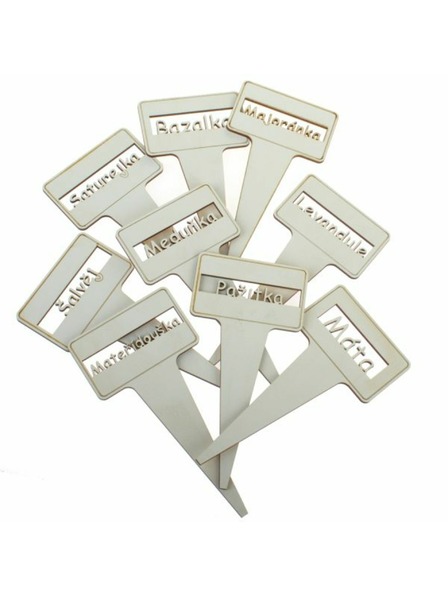 Casa de Engel 9 darabos fa dekorációs tűzőke - fűszernövények (CZ), 0/25