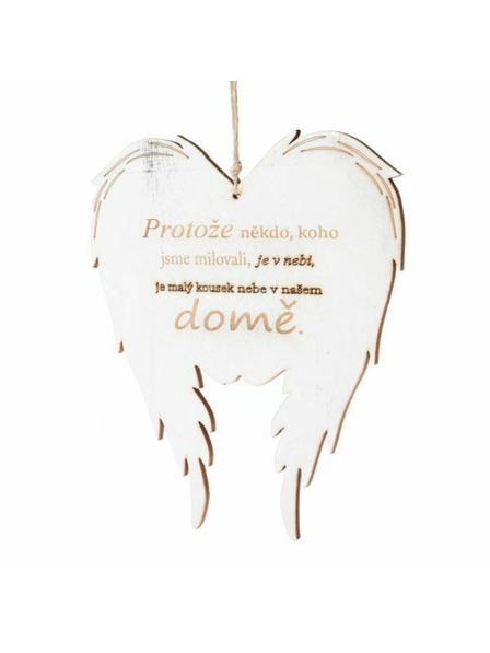 Casa de Engel Fa felfüggeszthető szárnyak felirattal (CZ), 0/50