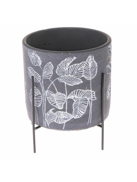 Casa de Engel Beton virágcserép fém tartóban, 0/12