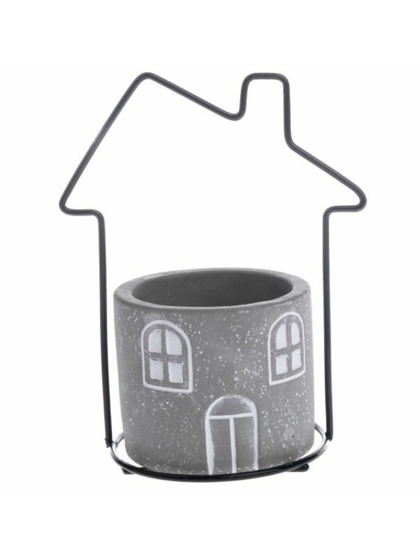 Casa de Engel Beton virágtartó borítás fém házzal, 0/24