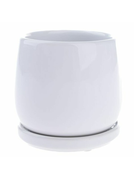 Casa de Engel Kerámia virágcserép tállal, fehér, 0/24