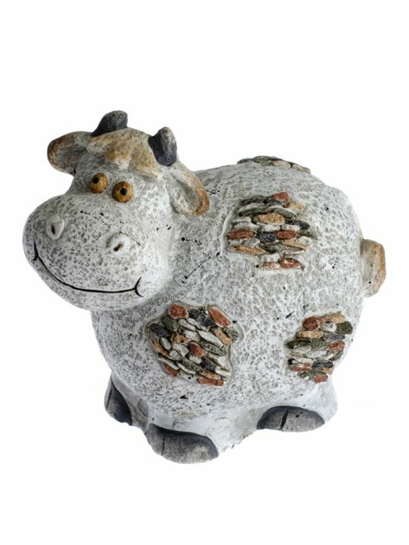 Casa de Engel Kerti dísztehén kövekkel (polirezin), 0/3