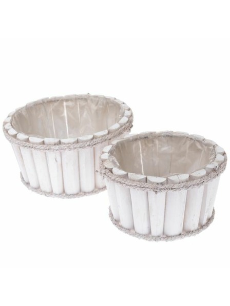 Casa de Engel Fa virágcserép borító PVC-vel - 2 db-os szett, 0/16