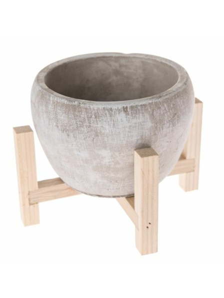 Casa de Engel Beton virágtartó borítás fa állvánnyal, 0/18