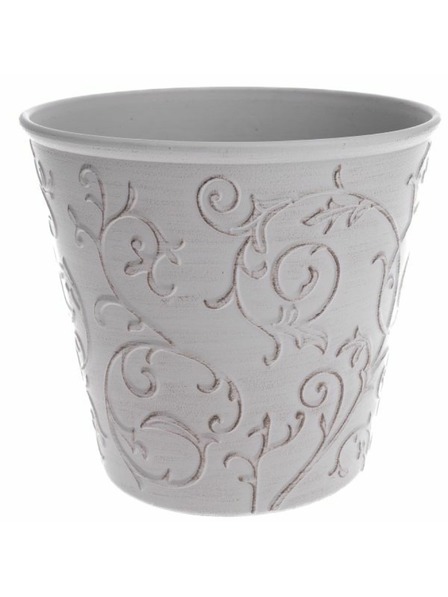 Casa de Engel Virágtartó tartó - Öko műanyag, fehér virágos, 0/48