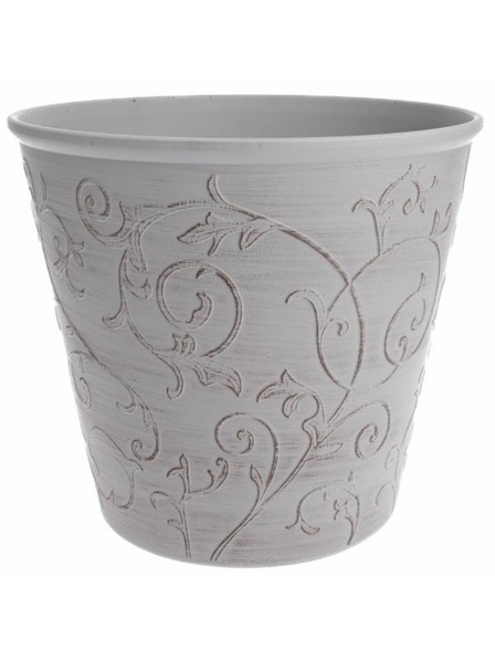 Casa de Engel Virágcserépfedő - Eco műanyag, fehér virágos, 0/24