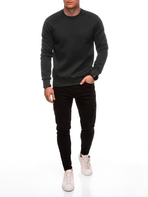 Edoti Férfi kapucnis pulóver B1710 - fekete EDOTI