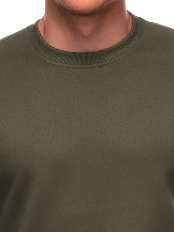 Edoti Férfi kapucnis pulóver B1710 - olajzöld EDOTI