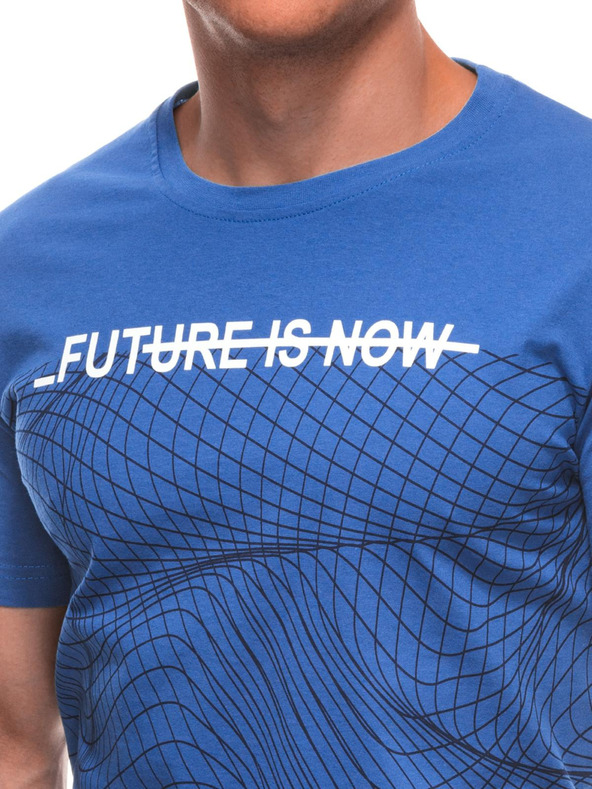 Edoti Férfi póló nyomattal S2033 - fehér OTHER