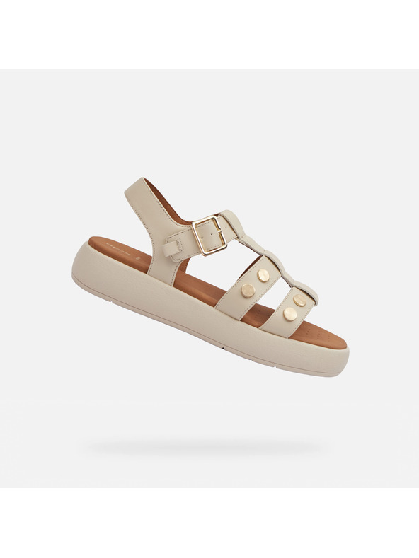 Geox Krém Geox Camalei női szandál