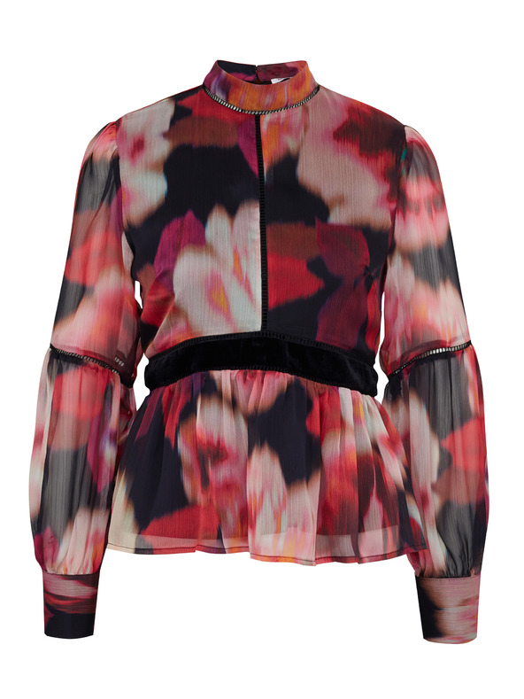 Orsay Orsay piros mintás blúz nőknek