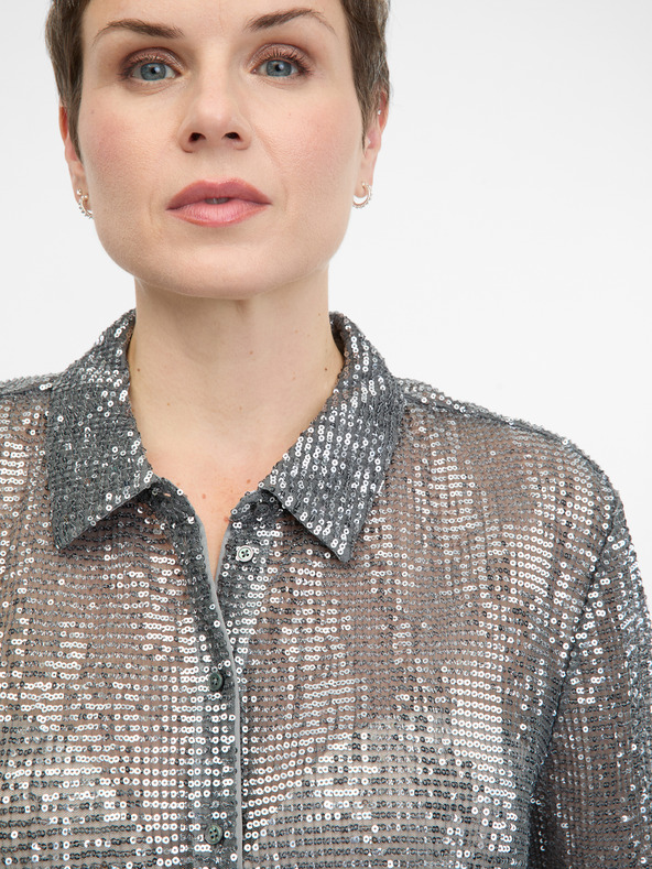 Orsay ORSAY ezüst női galléros blúz