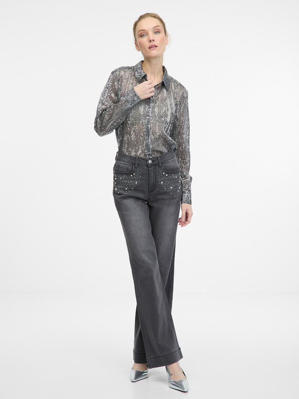 Orsay ORSAY ezüst női galléros blúz