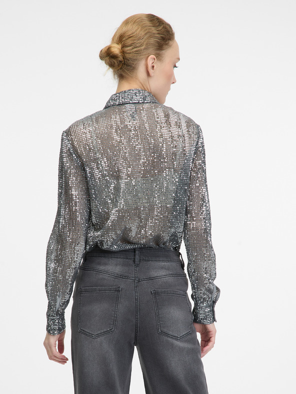 Orsay ORSAY ezüst női galléros blúz