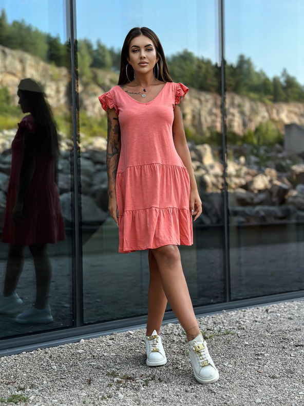 Edoti DLR106 Női mini ruha - rózsaszín OTHER