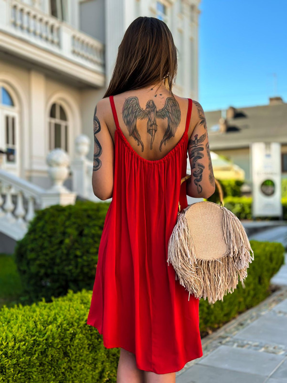 Edoti DLR106 Női mini ruha - rózsaszín OTHER