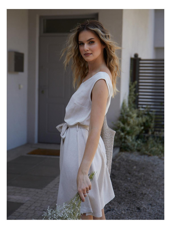 Edoti DLR106 Női mini ruha - rózsaszín OTHER