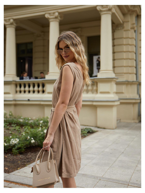 Edoti DLR106 Női mini ruha - rózsaszín OTHER