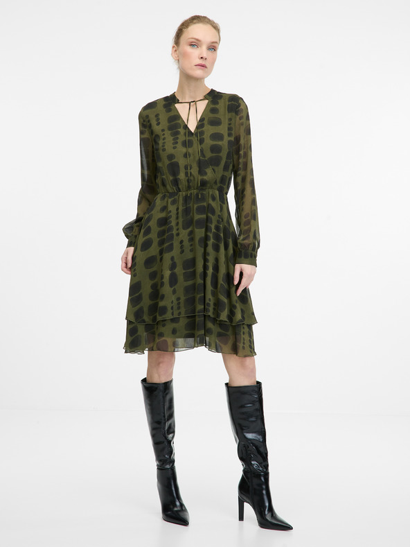 Orsay ORSAY zöld női térdig érő ruha