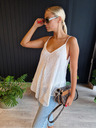 Edoti SLR092 fehér női csipke top boho stílusban - OTHER