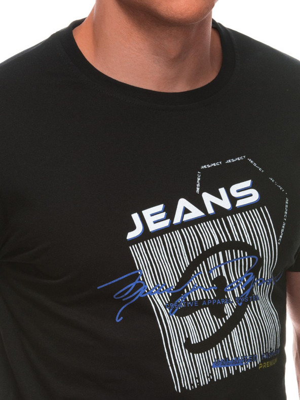 Edoti Férfi póló nyomattal S2033 - fehér OTHER