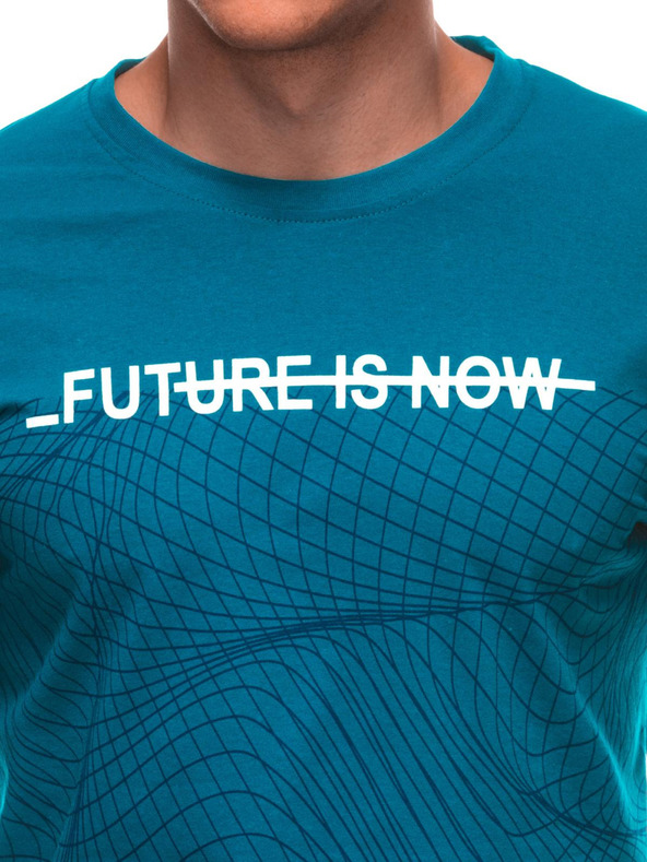 Edoti Férfi póló nyomattal S2033 - fehér OTHER