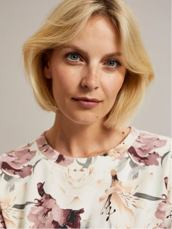 Moodo Női virágmintás póló Moodo