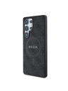 Guess PU Leather 4G Colored Ring MagSafe Zadní Kryt pro Samsung Galaxy S25 Ultra Black Telefontok