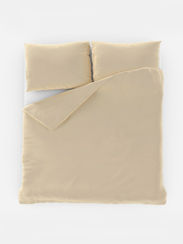 Kvalitex Francia egyszínű pamut ágynemű 240x200, 70x90cm törtfehér