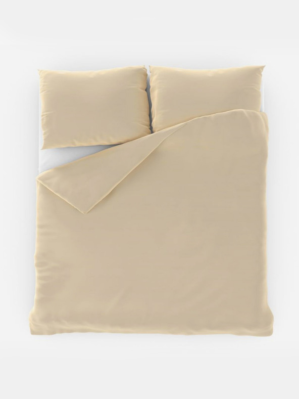 Kvalitex Francia egyszínű pamut ágynemű 200x200, 70x90cm törtfehér