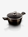 Berlingerhaus Lábas márvány bevonattal 24 cm Shiny Black Collection 2 fedővel BERLINGERHAUS