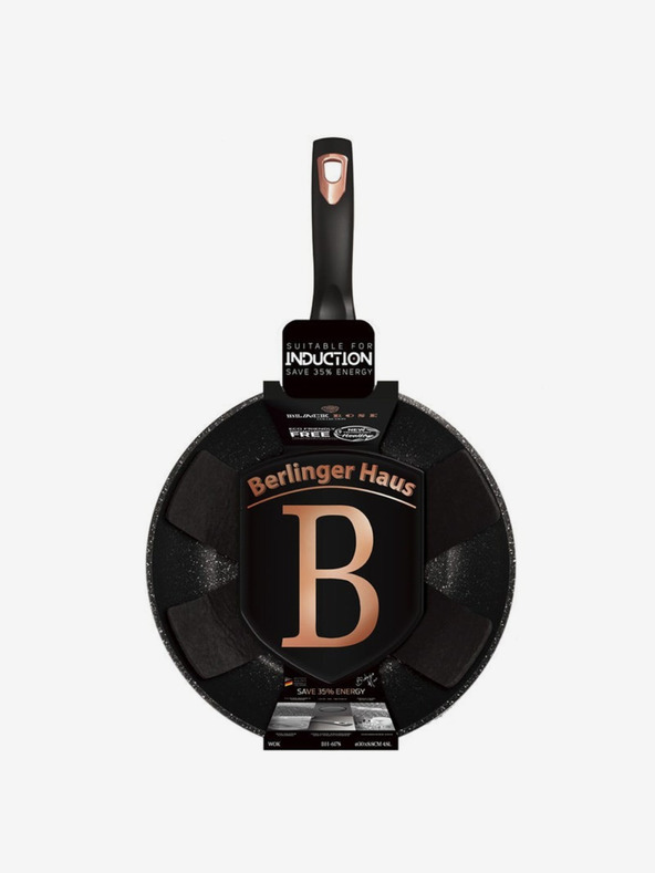 Berlingerhaus WOK serpenyő márvány bevonattal 30 cm Black Rose Collection BERLINGERHAUS