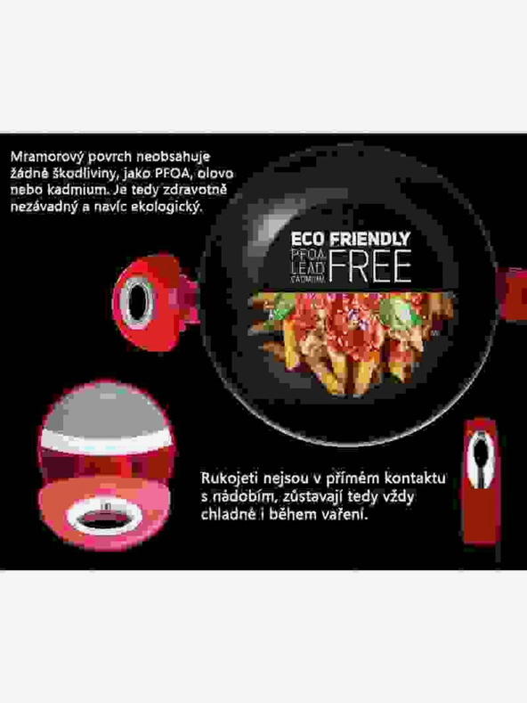 Berlingerhaus Márvány bevonatú serpenyő 30 cm Burgundy Metallic Line BERLINGERHAUS