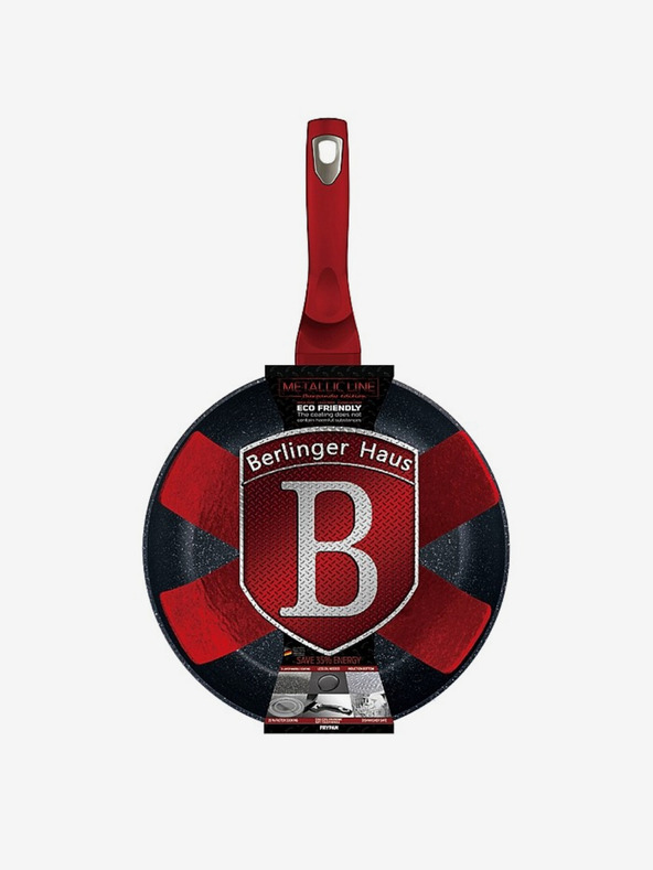 Berlingerhaus Márvány bevonatú serpenyő 30 cm Burgundy Metallic Line BERLINGERHAUS