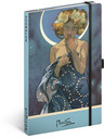 BAAGL  NOTIQUE Füzet Alfons Mucha – Luna, pontozott, 13 x 21 cm