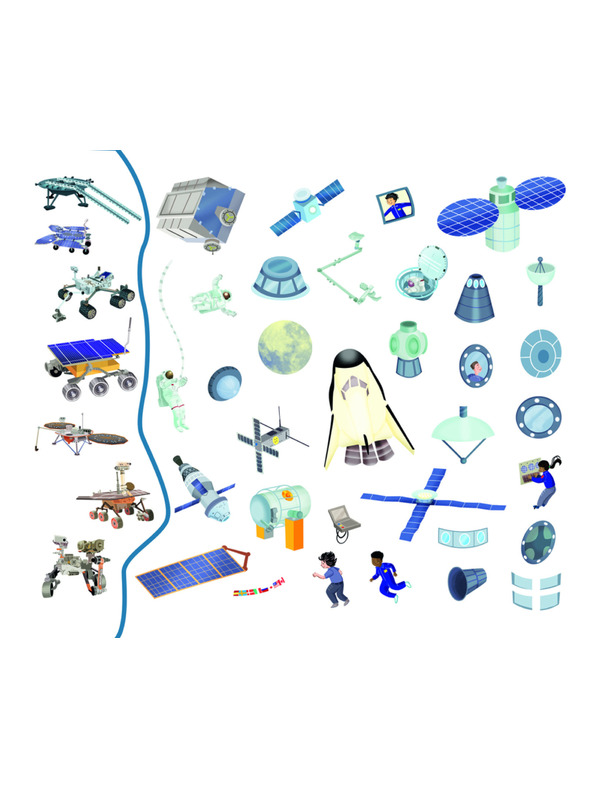 BAAGL  Olvass és ragassz – AZ ŰRBEN, matricás könyv