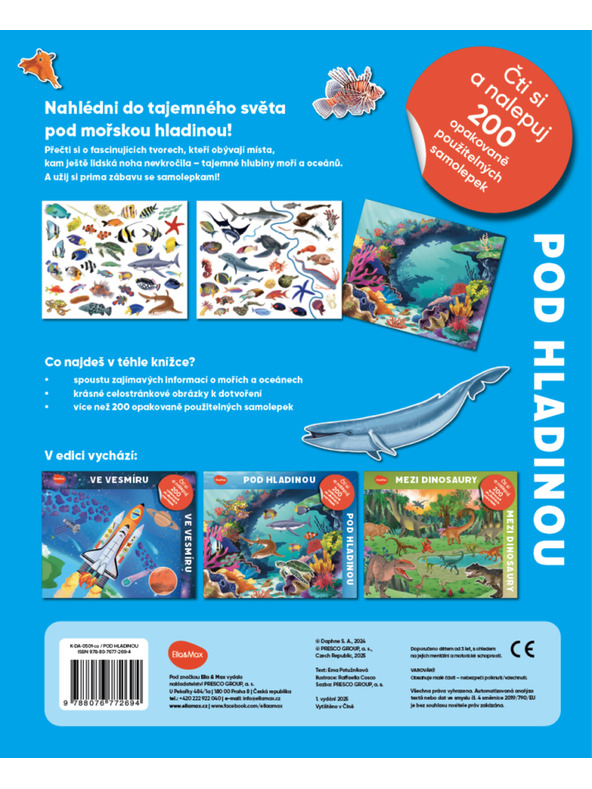 BAAGL  Olvass és ragassz – A VÍZ ALATT, matricás könyv