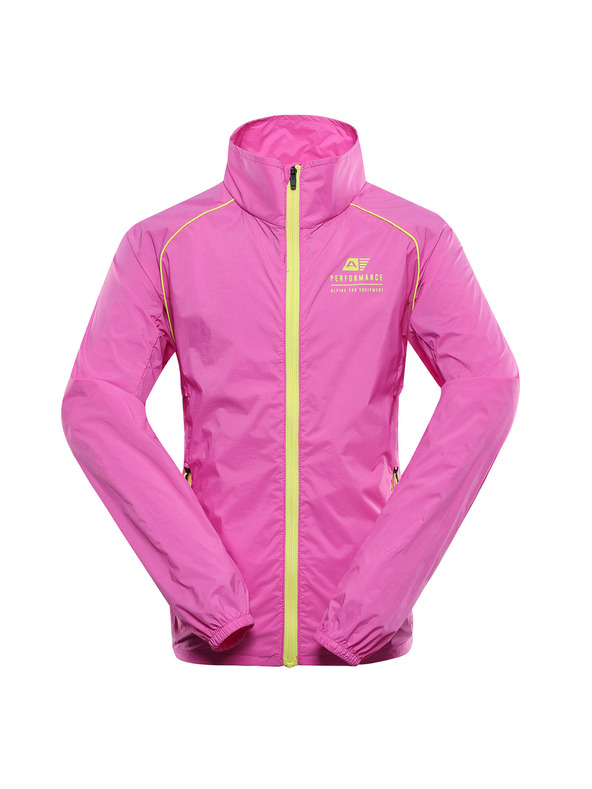 ALPINE PRO Gyerek ultrakönnyű dzseki DWR felületkezeléssel ALPINE PRO SPINO 2 neon pink