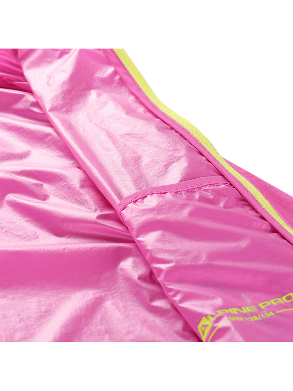 ALPINE PRO Gyerek ultrakönnyű dzseki DWR felületkezeléssel ALPINE PRO SPINO 2 neon pink