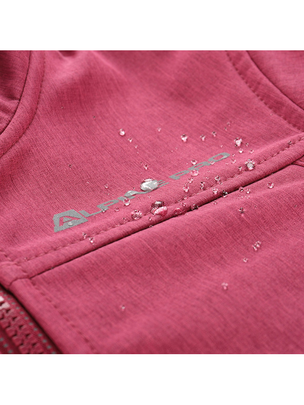 ALPINE PRO Gyerek softshell kabát membránnal ALPINE PRO OMANO 2 málna