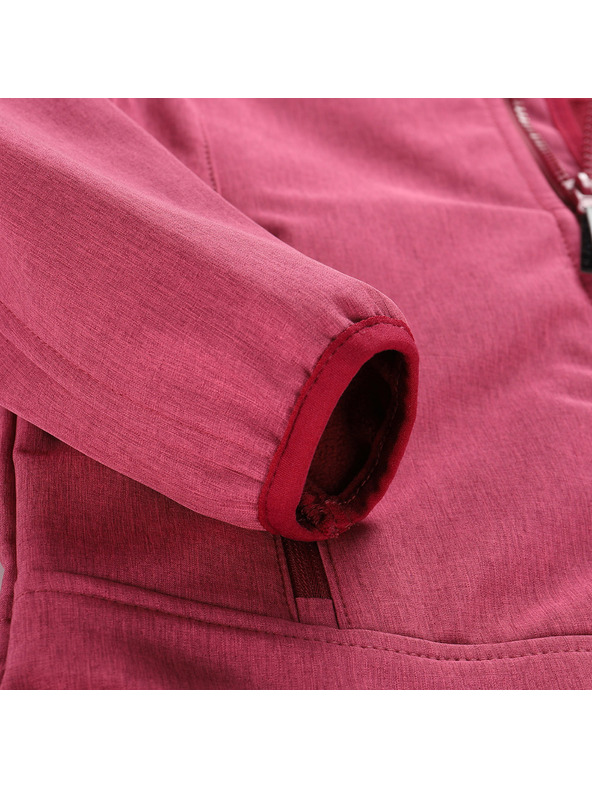 ALPINE PRO Gyerek softshell kabát membránnal ALPINE PRO OMANO 2 málna