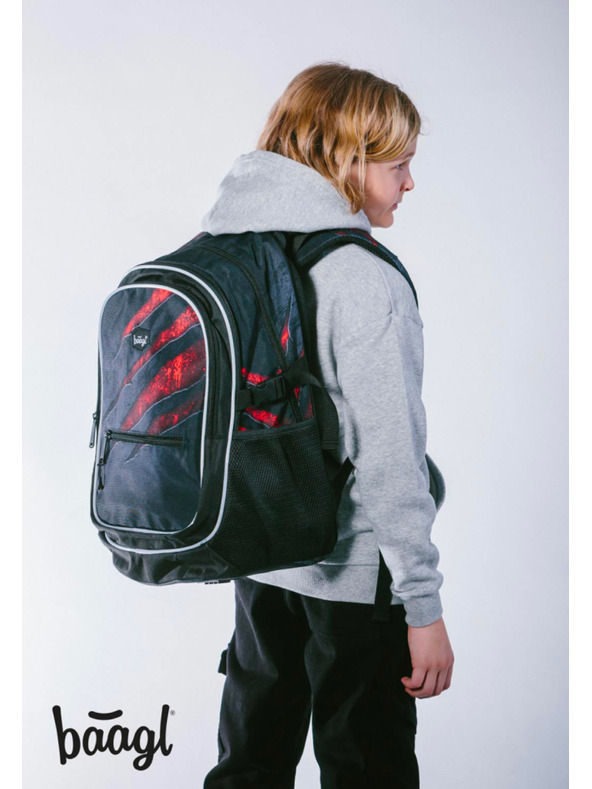 BAAGL  BAAGL Iskolai hátizsák Core Láva